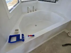 Bañera artesanal fabricada a medida con materiales impermeables